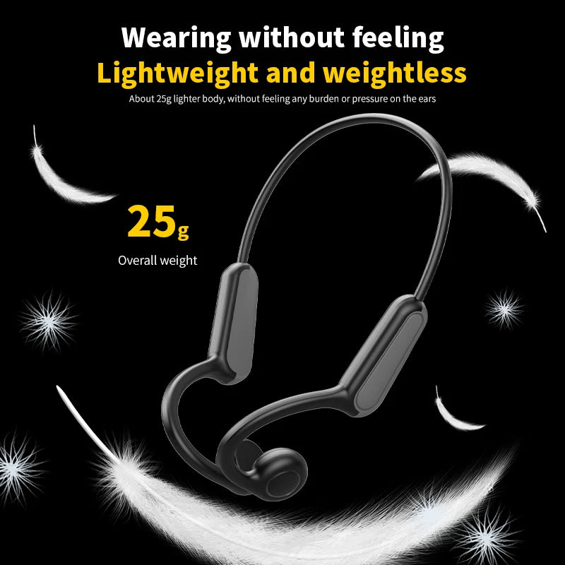 "Bone Conduction Headphones – Wireless Bluetooth 5.3, Waterproof Sports Earphones for Running & Gym"